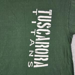 Vintage Tuscarora Titans Shirt Mens Medium Green College House Graphic Logo Y2k